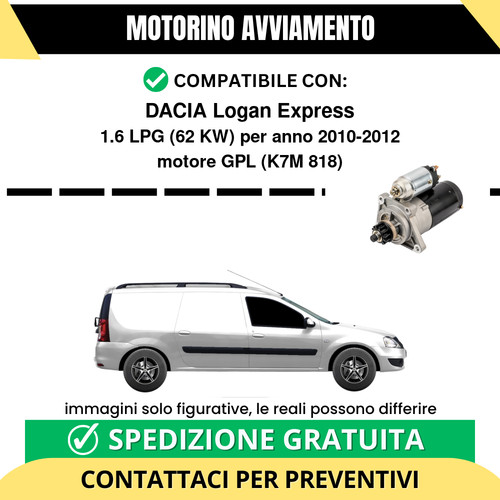 Motorino avviamento dacia - motorino,