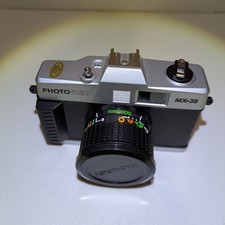 Macchina fotografica vintage Photoflex Mx-35 mm e custodia nuova con scatola colore nero 