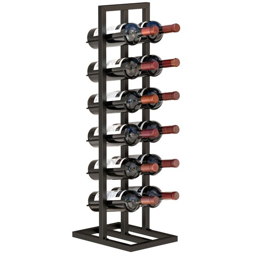 Homcom portabottiglie moderno - portabottiglie,