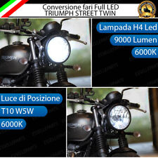 KIT FARO A LED TRIUMPH STREET TWIN ANABBAGLIANTE ABBAGLIANTE H4 POSIZIONE T10