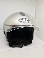 AIROH FLYCITY ARGENTO METAL CASCO JET MOTO SCOOTER TG M