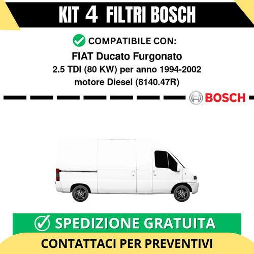 Kit bosch filtri tagliando - kit,