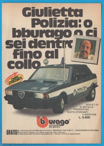 Bburago giulietta polizia - bburago:,
