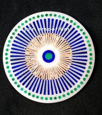 Tavolo rotondo in marmo bianco