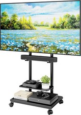 Steel Base Rolling TV Stand
