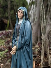 Statua Madonna Addolorata dipinta a mano 11,8": decorazione casa cattolica