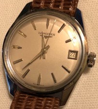 Orologio da polso uomo Longines automatico data cassa acciaio 34,5 mm. di diametro