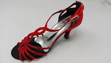 Scarpe da Ballo da Sala rosse con cinturino Dancin