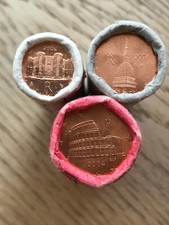 N. 3 ROLL DA 1+2+5 CENT. ITALIA ANNO 2004  - 150 MONETE FIOR DI CONIO