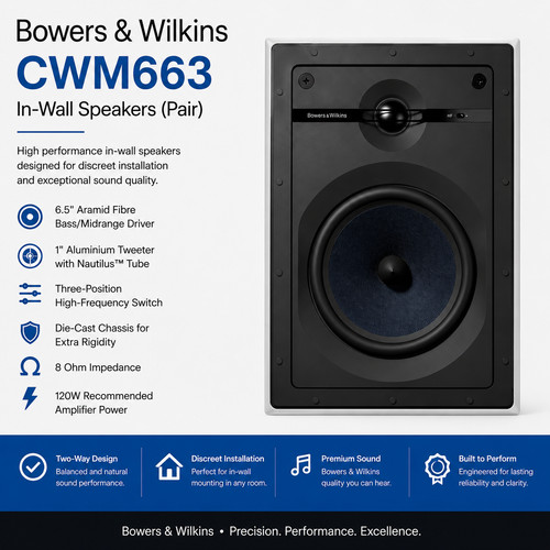 Coppia bowers wilkins - bowers, cwm663