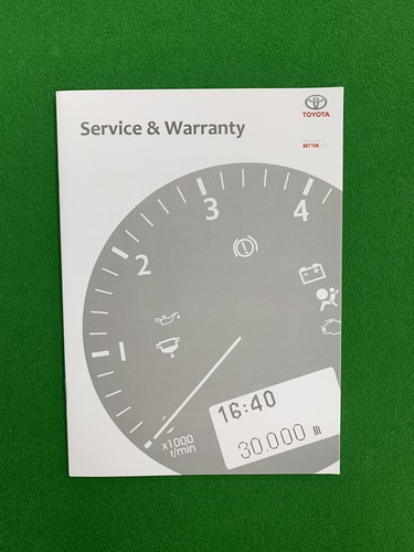 Originale toyota service book - originale,