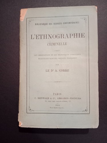 Ethnographie criminelle - l'ethnographie,