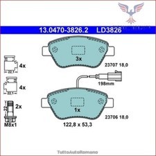 LD3826 Kit pastiglie pattini freno Ate Ceramic Anteriore per ALFA ROMEO MITO FIA