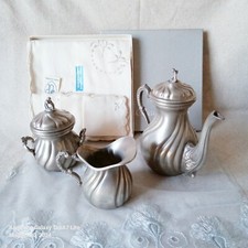 Peltro Delfi Set Thé Con Tovaglietta