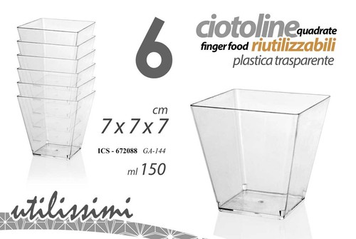 Set ciotoline bicchierini - 6,