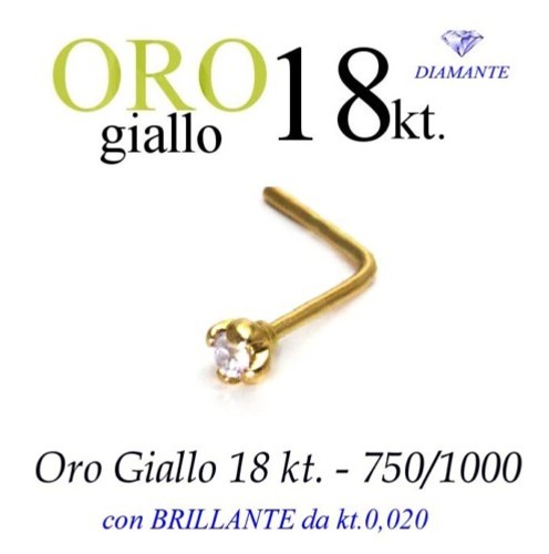 Piercing naso nose - oro, giallo