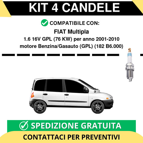 Kit candele per fiat - 4,