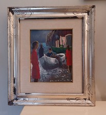 Dipinto olio su cartone telato