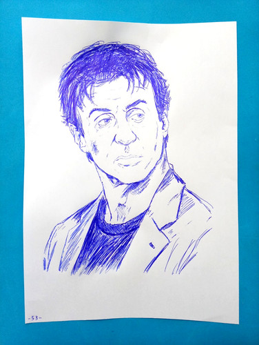Disegno sylvester stallone - disegno,