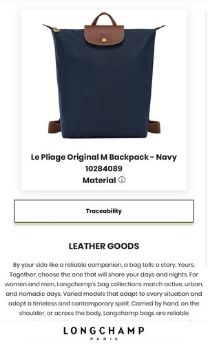 Zaino pliage original - le,