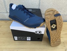 Crank Brothers MALLET TRAIL scarpe basse MTB pizzo 10,5 US/44 EUR CON TACCHETTI blu NUOVE