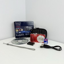 Panasonic LUMIX DMC-TZ30 14,1 megapixel fotocamera digitale - rosso ottime condizioni custodia 8 GB testata in scatola