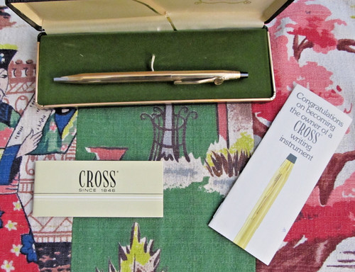 Penna sfera vintage croce - a,