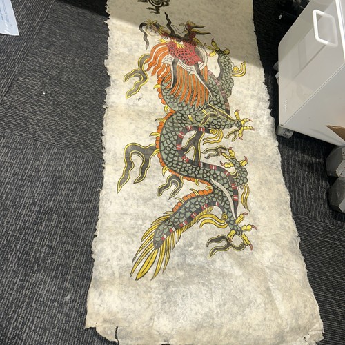 Stampa drago asiatico vintage