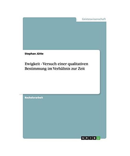Ewigkeit versuch einer - -,