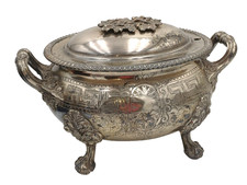 ZUPPIERA ARGENTATA CENTROTAVOLA FINE '800 INIZIO '900 - ORNAMENTALE ELECTROPLATE