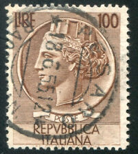 1954 Repubblica Siracusana 100 lire ruota filigrana ND usato spl Carraro