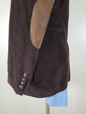 Giacca cappotto 42R Ralph Lauren velluto velluto velluto a coste tiro caccia gomito nuovo senza etichette 