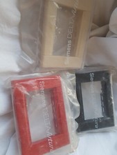 SIEMENS DELTA FUTURA placca plastica 3 moduli colore  nero