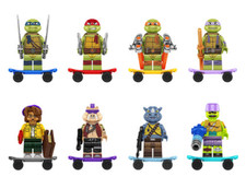 TMNT Teenage Mutant Ninja Turtles Lego minifigures set completo
