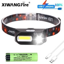 2X Torcia frontale USB