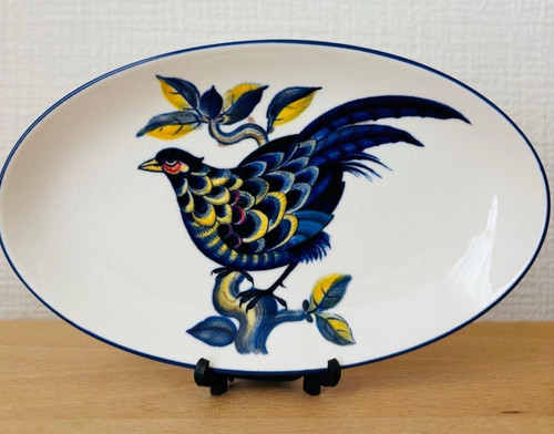 Piatto ovale fagiano blu - , royal