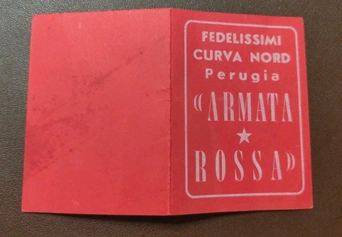 Tessera card ultras - ultras, perugia