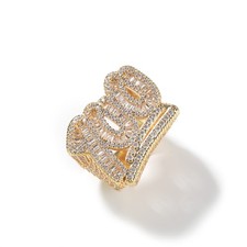 Anello Hip Hop 100 Zirconi