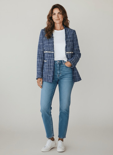 Blazer zara tweed dettagli - blazer,