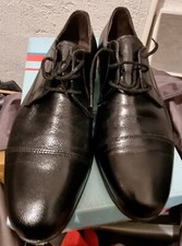 Scarpe Uomo 41 Nuove in Pelle Nere Eleganti Cerimonia