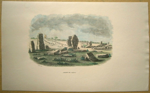 1843 stampa bretone carnac - stampa,