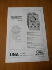 1964 OSCILLOSCOPIO A DOPPIA TRACCIA G 73 DT UNA MILANO CARATTERISTICHE EPOCA 