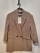 Blazer Zara a righe nuovo con
