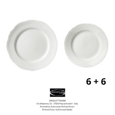 Richard Ginori - Antico Doccia - 6 Piatto Piano + 6 Piatto Pane - Rivenditore