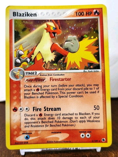 Pokemon blaziken 109 holo - pokemon,