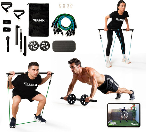 Elastici fitness con barra - con, |