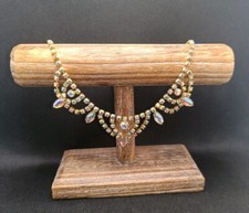 Collana Aurora Boreale anni 50 retrò rara vintage tono oro ottime condizioni