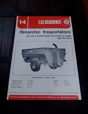 RIMORCHIO TRASPORTO TRATTORI TRAILER FARM FATTORIA OPUSCOLO PROSPEKT 
