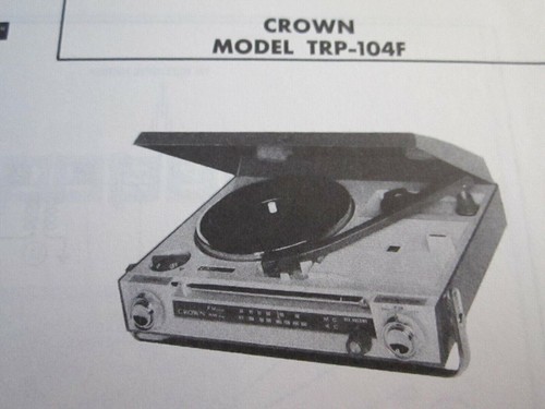 Crown trp 104f giradischi - crown,