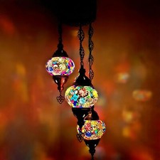 Lampadario a mosaico vetro